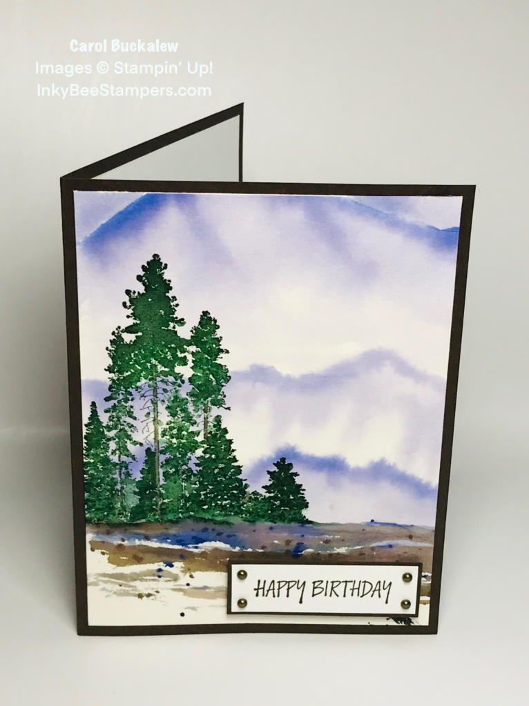 Stampin' Up! Enduring Beauty Watercolor Thank You Card – Inky Bee