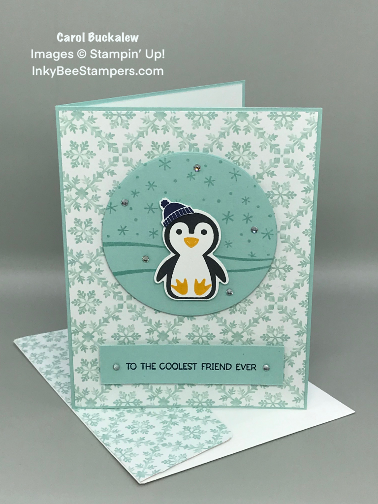 Stampin' Up! Penguin Place Winter Birthday Card – Inky Bee Stampers