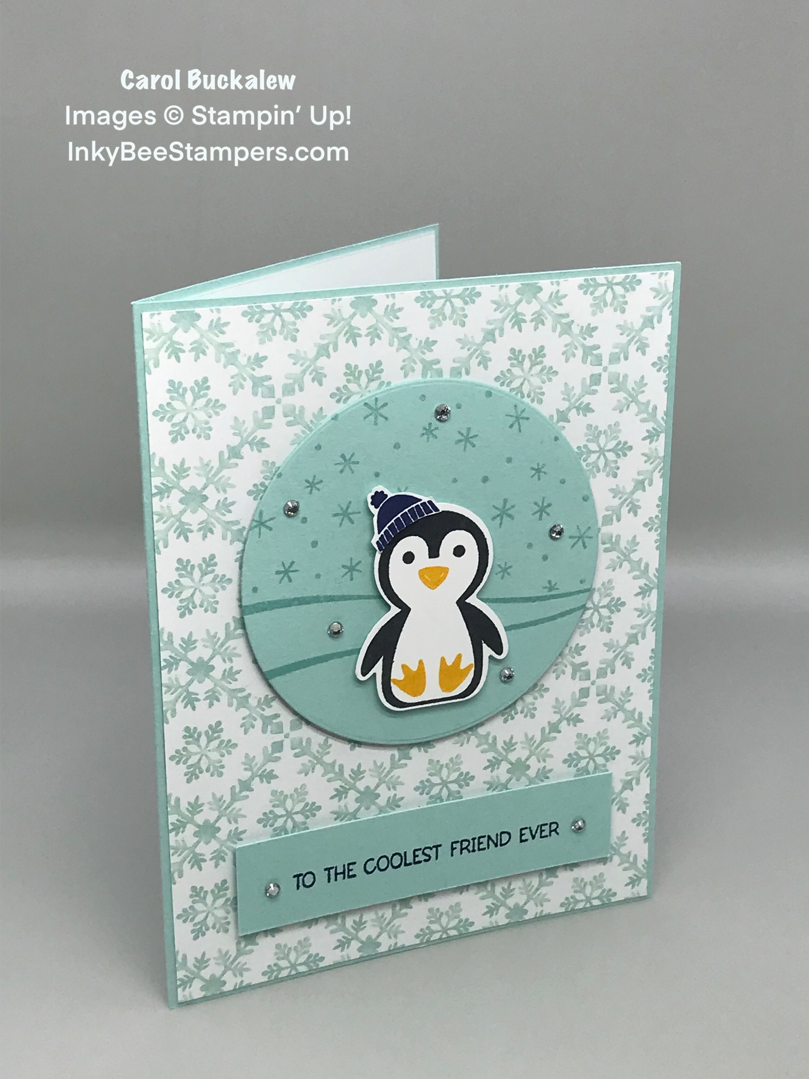 Stampin' Up! Penguin Place Winter Birthday Card – Inky Bee Stampers