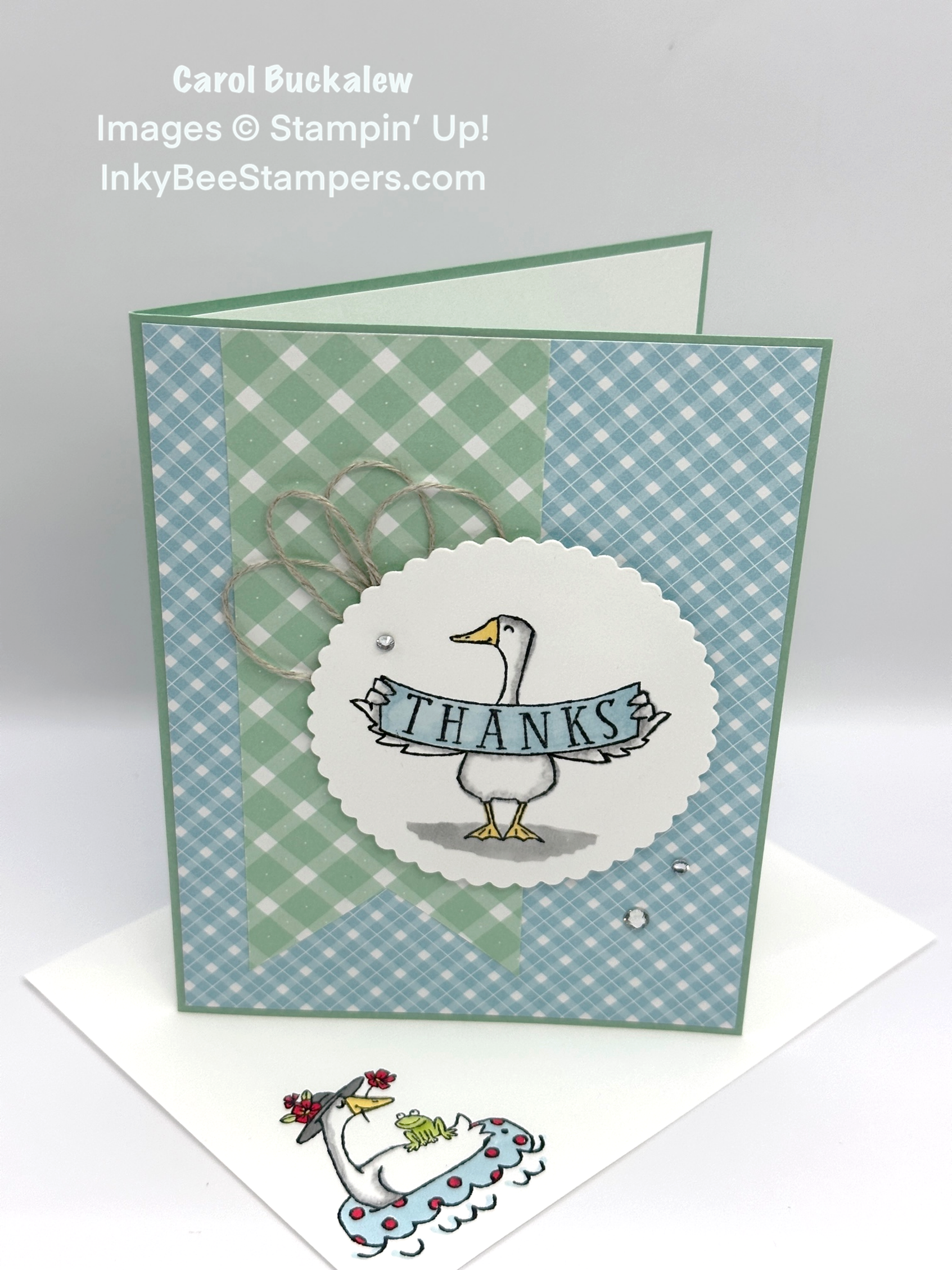 Stampin' Up! Silly Goose Thank You Card – Inky Bee Stampers
