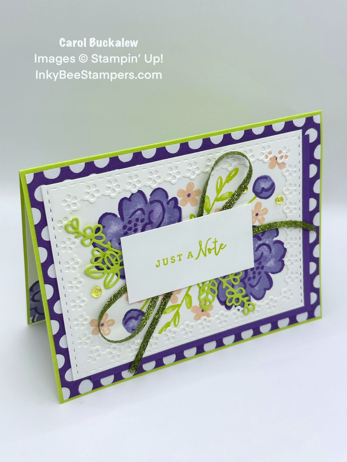 Stampin’ Up! Darling Details Note Card – Inky Bee Stampers