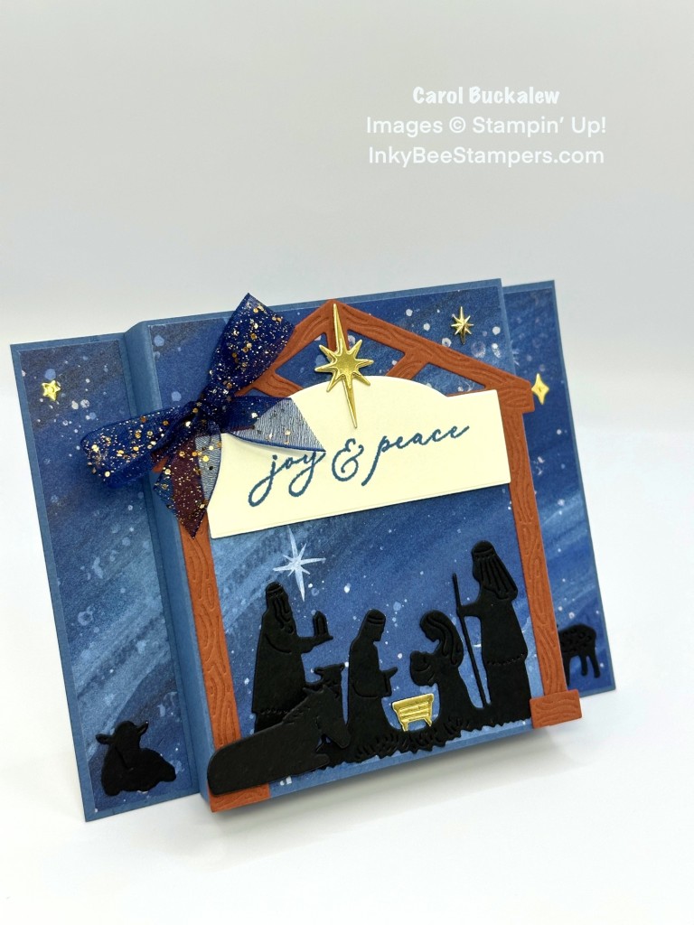 Stampin' Up! O Holy Night Box Fold Christmas Card – Inky Bee Stampers