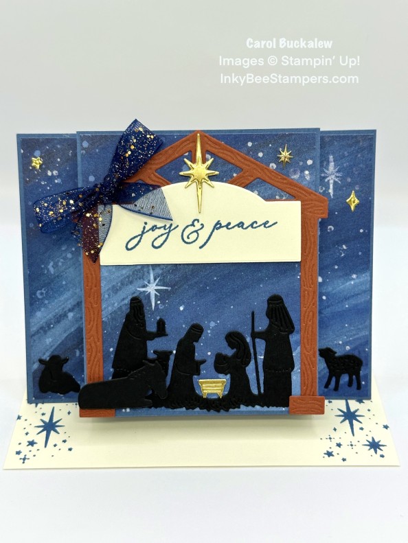Stampin’ Up! O Holy Night Box Fold Christmas Card – Inky Bee Stampers